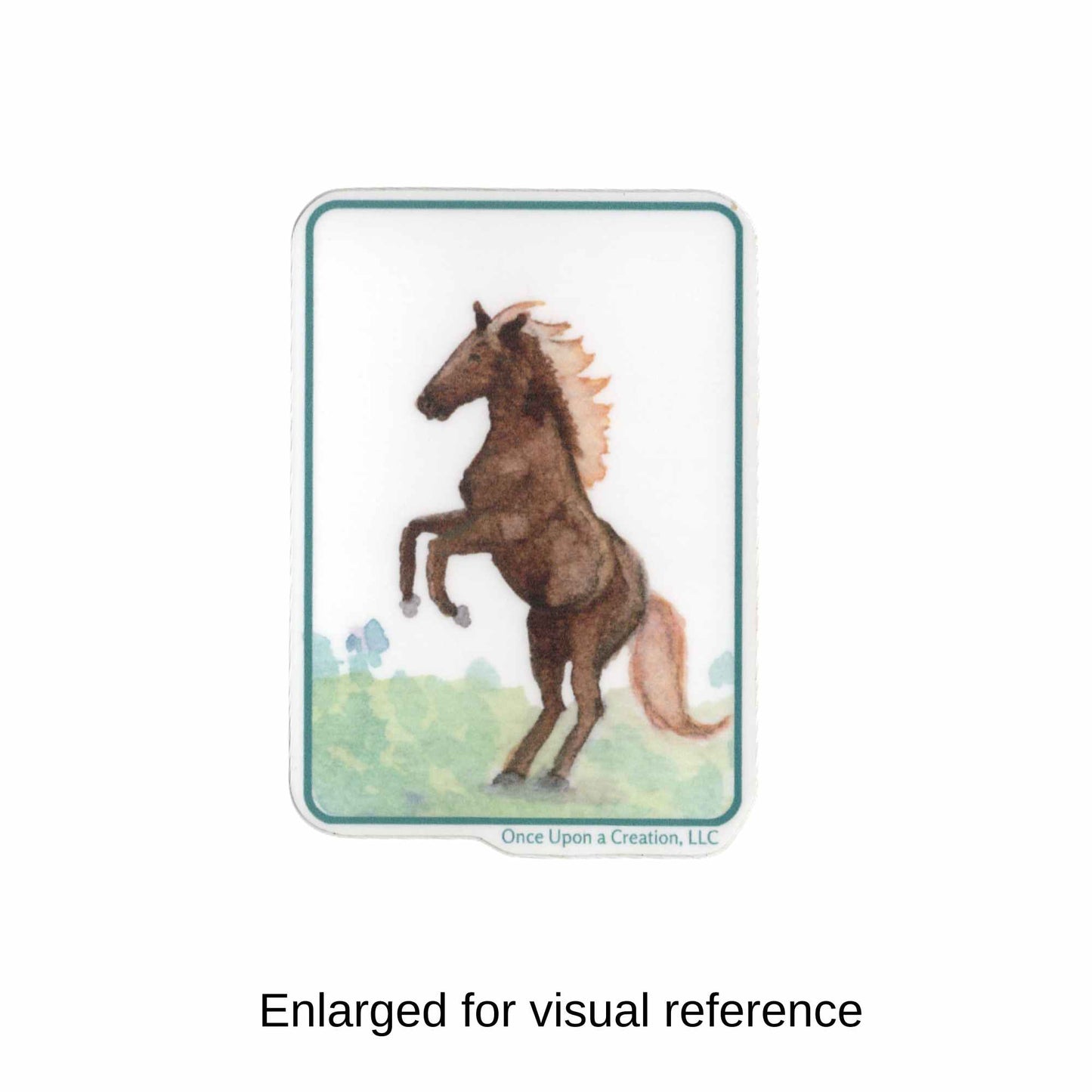 Rejoice! - Watercolor Horse – Vinyl Sticker – Waterproof – 2.5”
