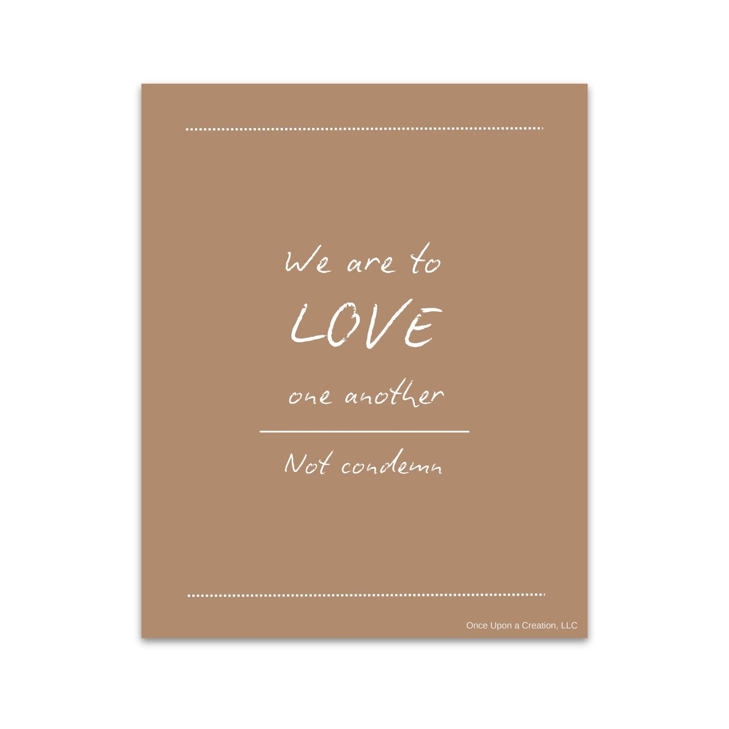Love One Another | Faith Art Print | 8x10