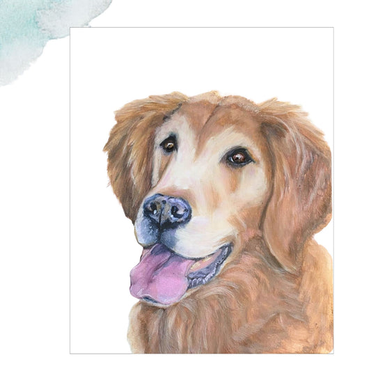 Pet Portrait Reproduction Print - 8x10