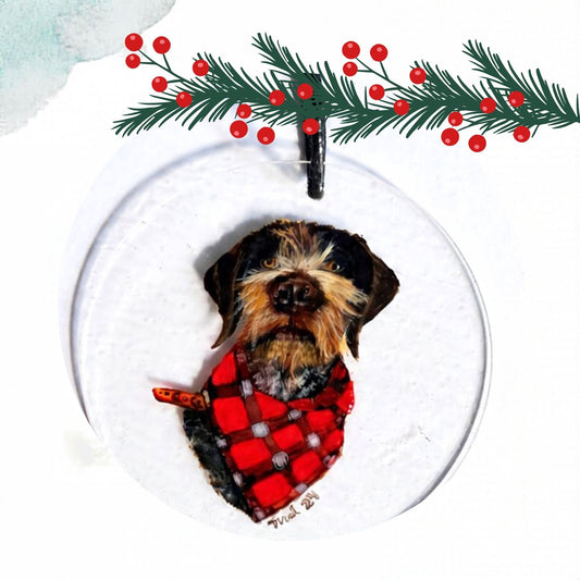 Pet Portrait - 3" Flat Acrylic Ornament