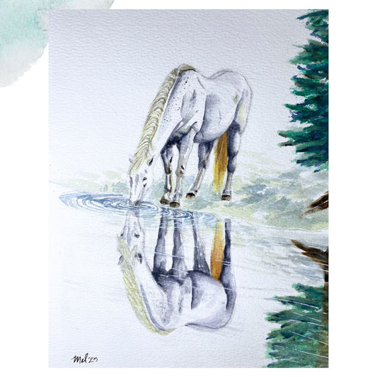 Pet Portrait - 5x7 or 8x10 Watercolor Painting