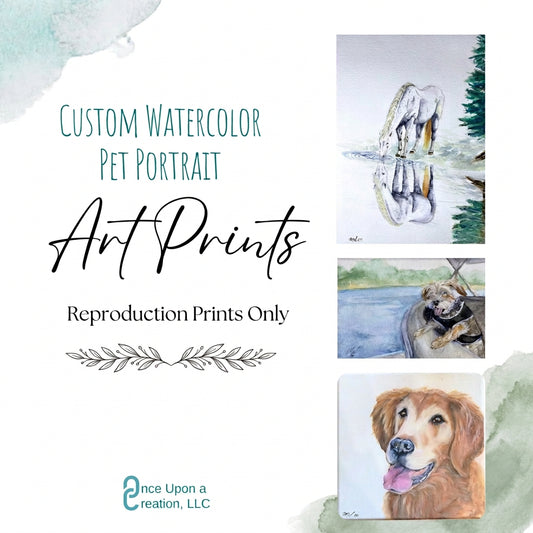 Pet Portrait Reproduction Print - 8x10