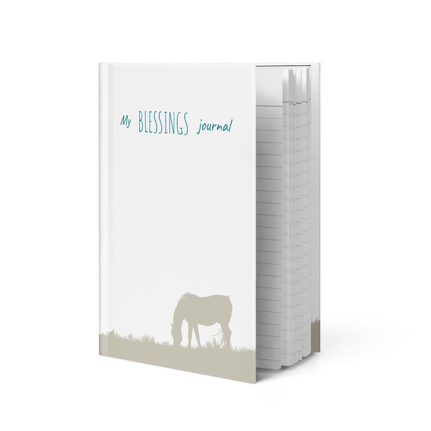 My Blessings Journal - Horse Grazing - Hardcover Journal Matte