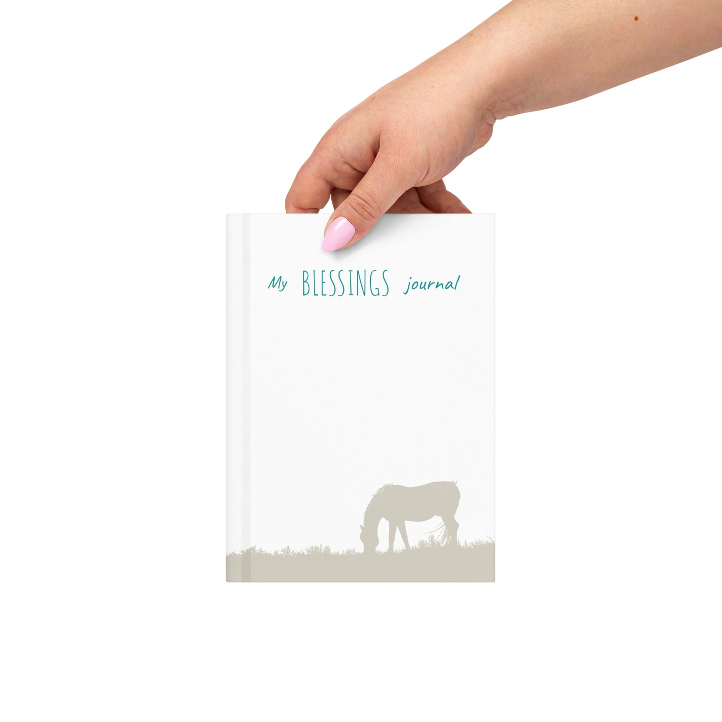 My Blessings Journal - Horse Grazing - Hardcover Journal Matte