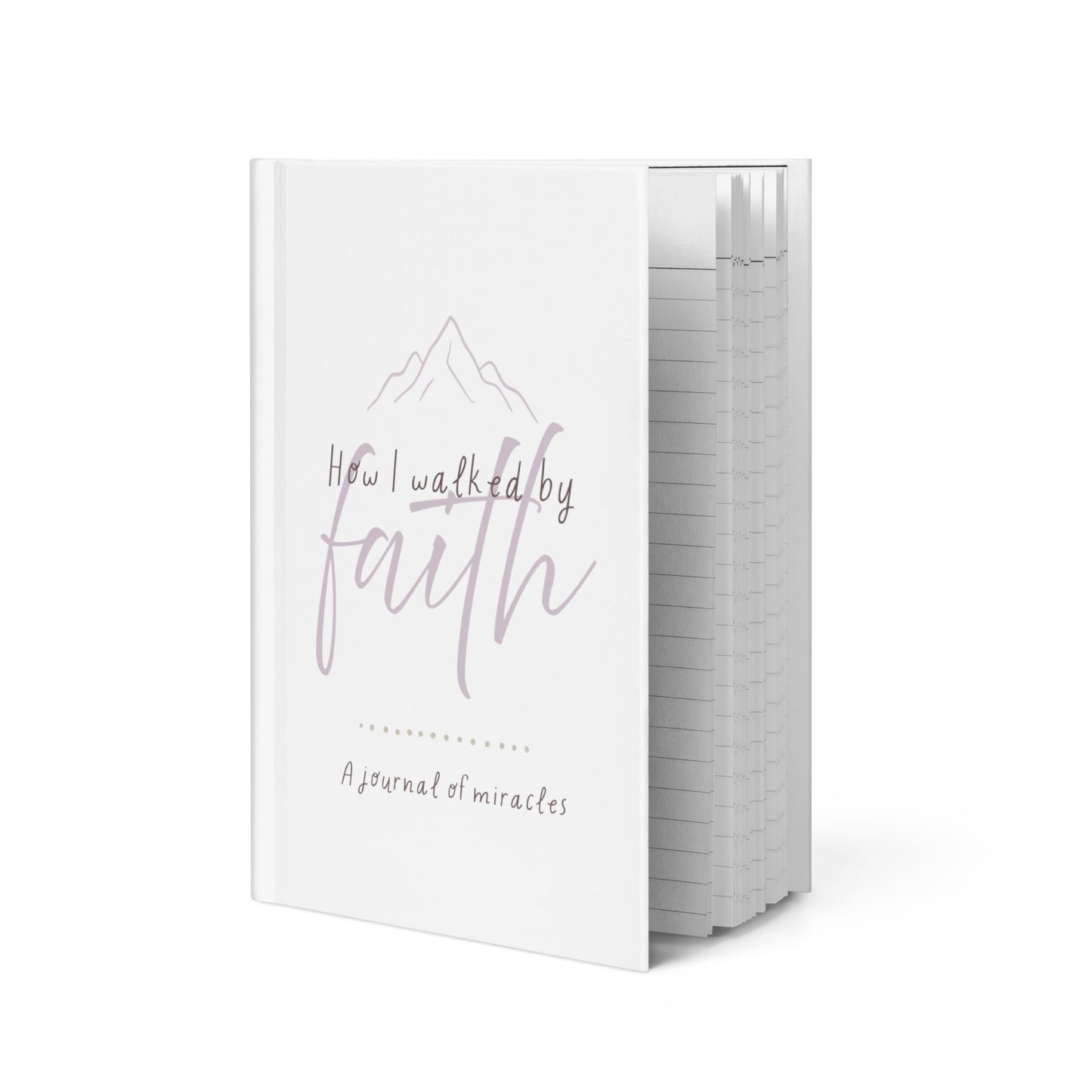 How I Walked By Faith - Mountains - Hardcover Journal Matte