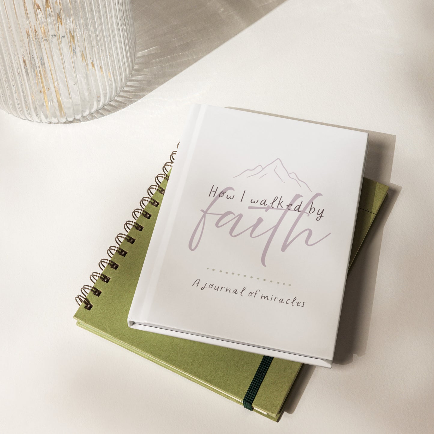 How I Walked By Faith - Mountains - Hardcover Journal Matte
