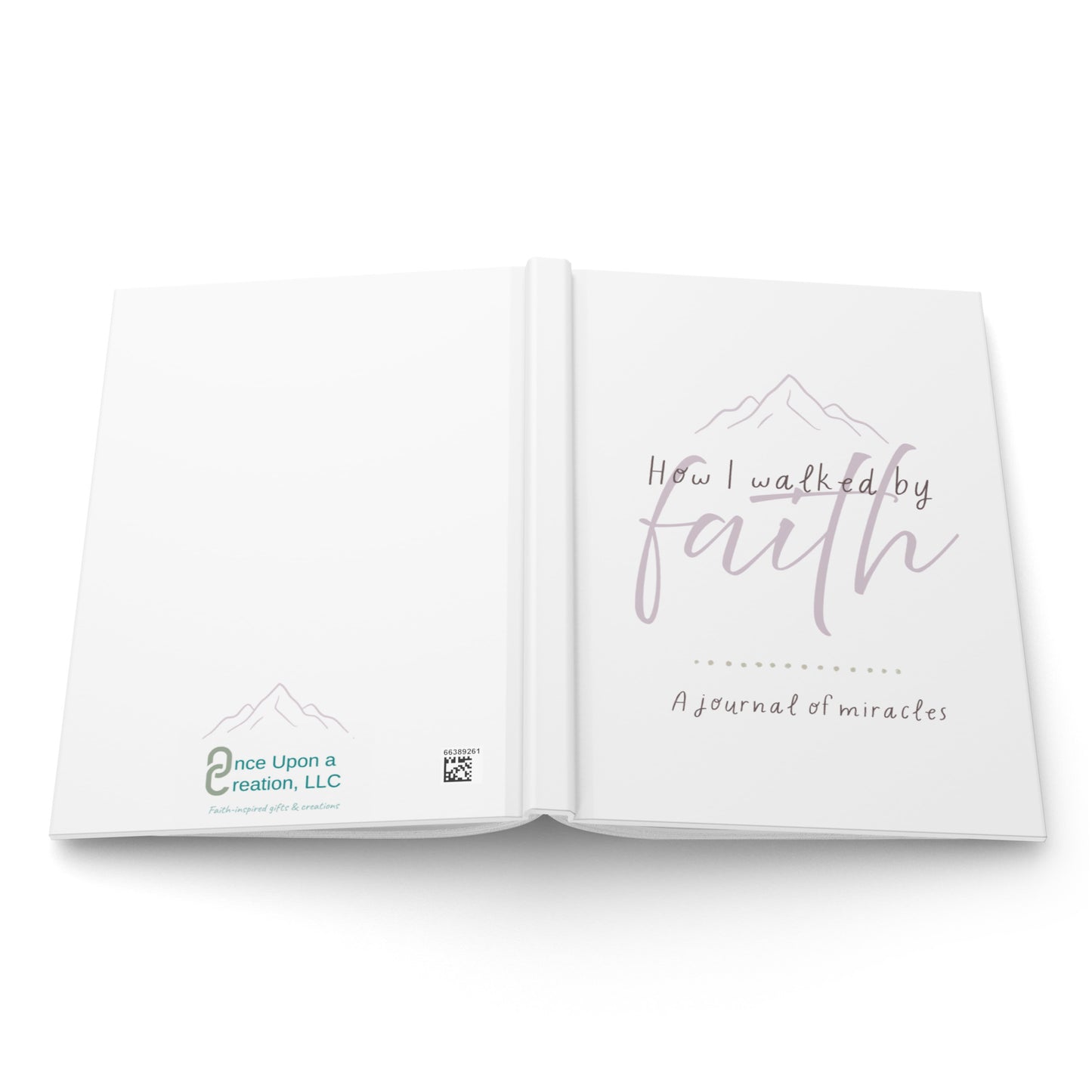 How I Walked By Faith - Mountains - Hardcover Journal Matte