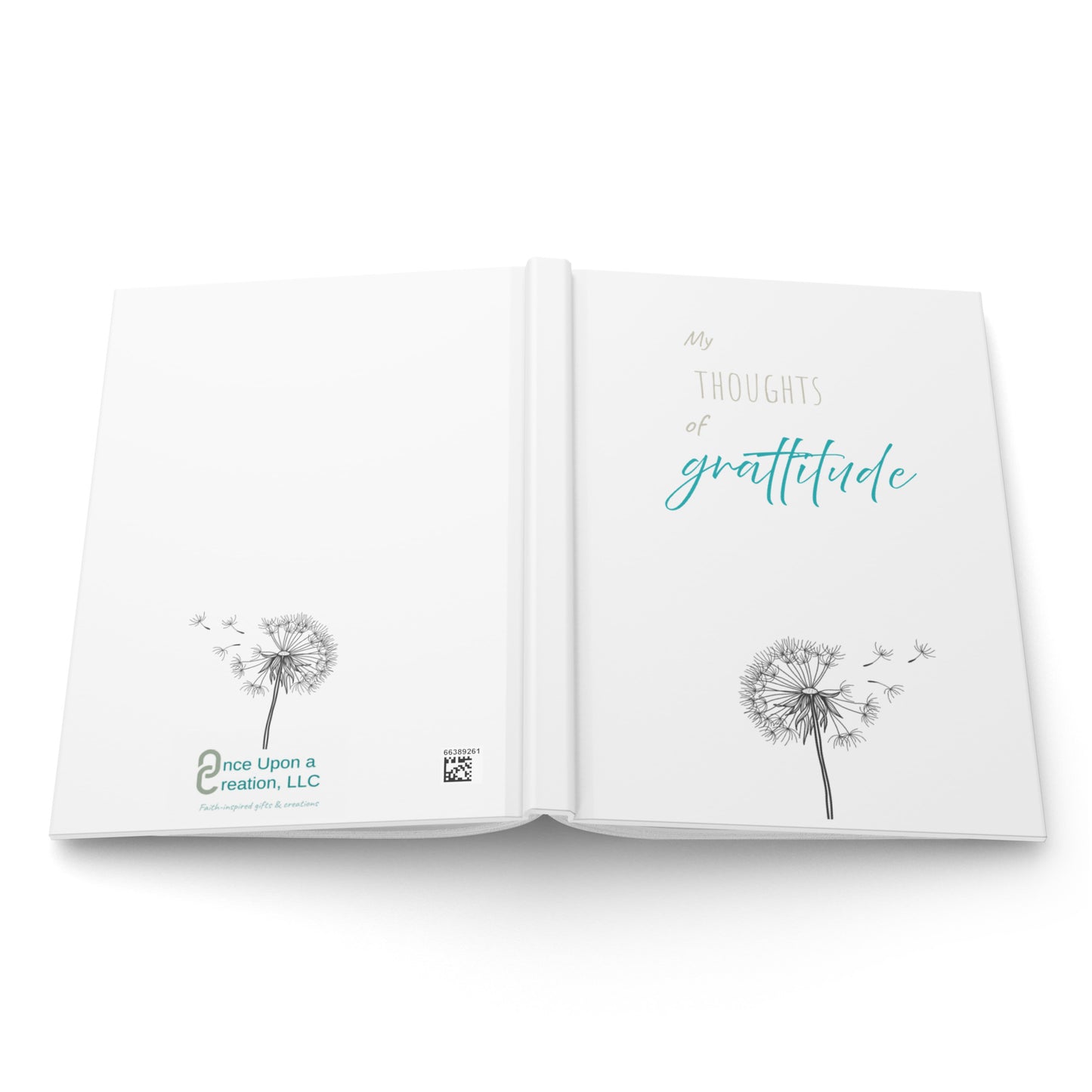 My Thoughts of Grattitude - Dandelion - Hardcover Journal Matte