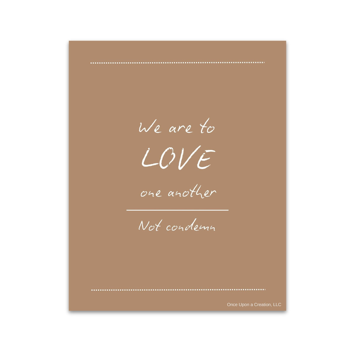 Love One Another | Faith Art Print | 8x10