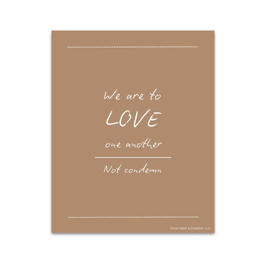 Love One Another | Faith Art Print | 8x10